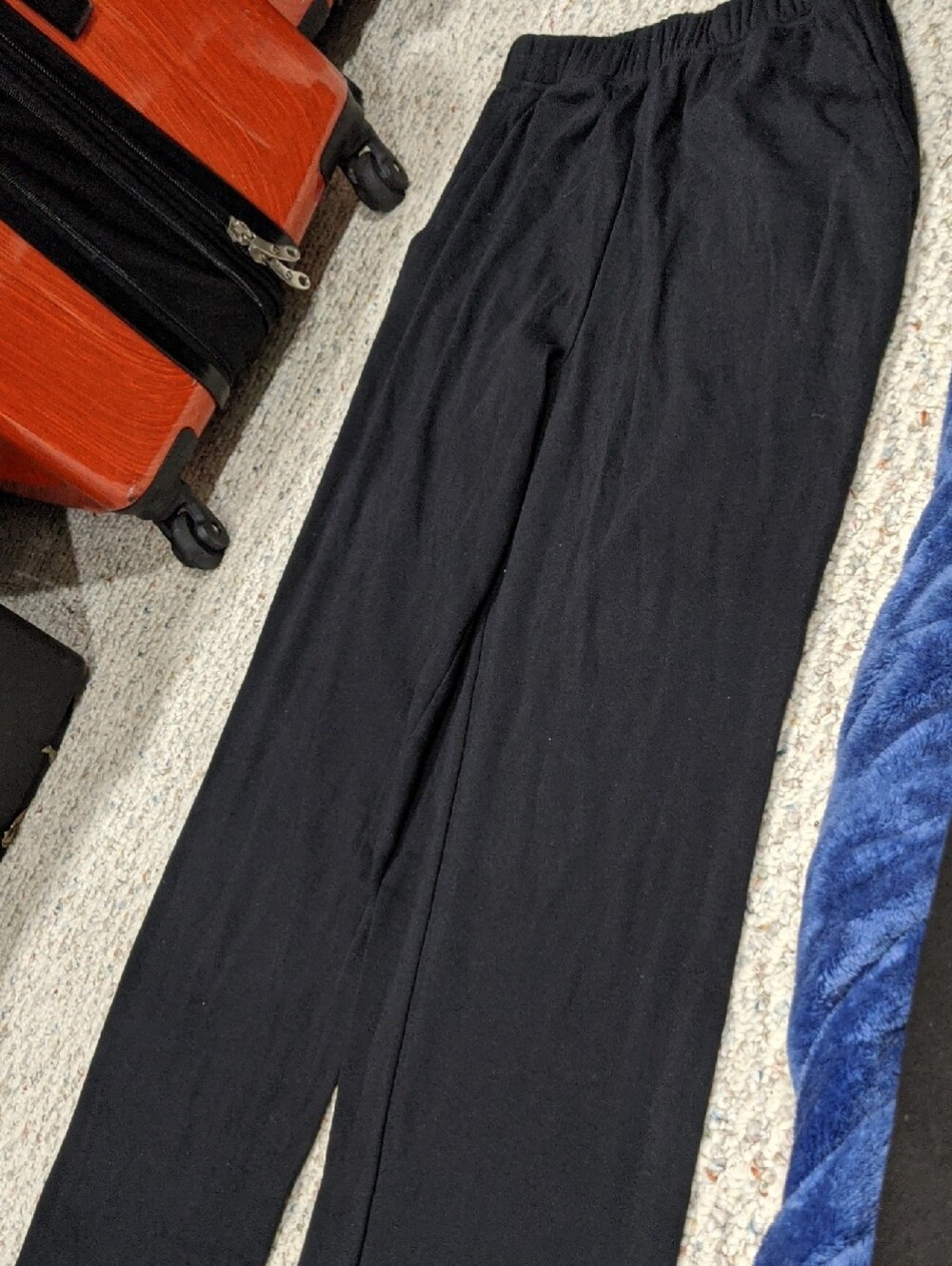 Woman Within Black Wide-Leg Lounge Pants